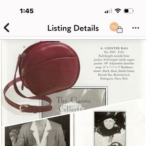 Vintage red coach purse